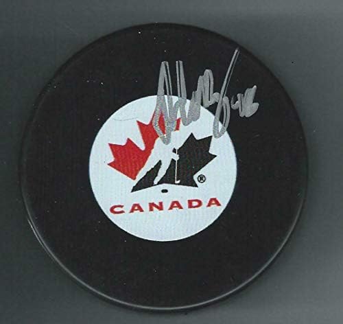 Thomas Harley, Team Canada Hokey Diski Dallas Stars'ı İmzaladı-İmzalı NHL Pucks