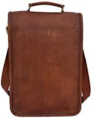Vintage Deri Crossbody Messenger çanta 13 inç MacBook / Laptop Satchel omuz çantası Unisex