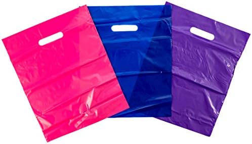 Perakende Kaliteli Mal Çantaları 3.0 Mil - 150 paket %100 Geri Dönüştürülebilir 12” X 15” Alışveriş Çantaları-Partiler, Duşlar,