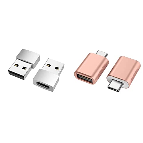 nonda USB C'den USB Adaptörüne (2 Paket) ve USB C'den USB Adaptörüne (2 Paket), USB-C'den USB 3.0 Adaptörüne, USB Tip-C'den USB'ye,