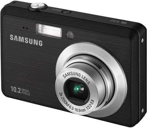 3X Optik Zoom ve 2,5 inç LCD (Pembe)özellikli Samsung SL102 10MP Dijital Fotoğraf Makinesi