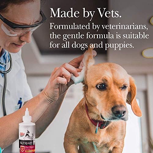 Köpekler için Nutri-Vet Kulak Temizliği / Temizler ve Deodorize Eder / 8 Ons