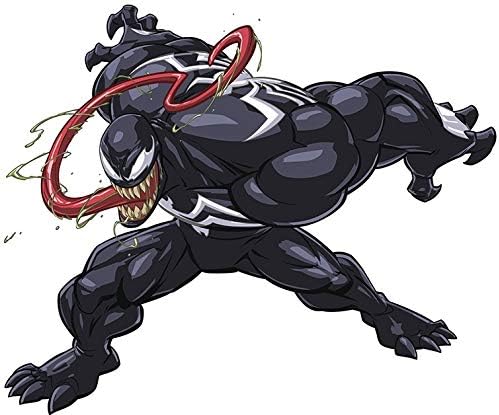 10 İnç Venom Çıkartması Örümcek Adam Marvel Comics Çıkarılabilir Peel Kendinden Yapışkanlı Vinil Dekorasyon Duvar Sticker Sanat