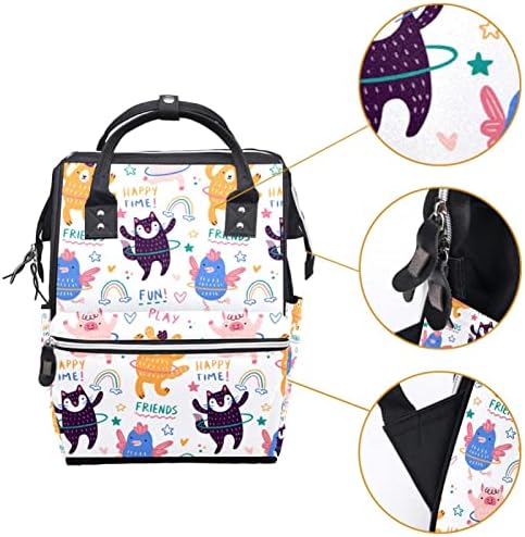 Hula Hoops Hayvanlar Bebek Bezi Çantaları Mumya Tote Çanta Çok Fonksiyonlu seyahat sırt çantası, şık Kolej Okul Sırt Çantası