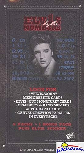 2008 Basın Pass Elvis Presley Numaraları Tarafından ÖZEL Fabrika Mühürlü Blaster Kutusu ! Elvis Presley Kesim İmzasını, Elvis