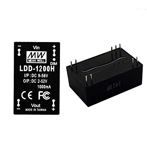 LDD-1200H / Ortalama Kuyu LDD-H Adım Aşağı 1200mA CC Sabitlenmiş DC LED Sürücü