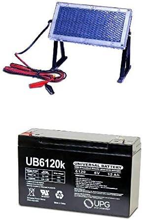 UB6120 6V 12AH Değiştirme, Lithonia ELB-0610 ve 6V Güneş Paneli Şarj Cihazı ile Uyumlu