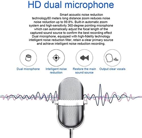 JKDZYD M6 Taşınabilir Akıllı Ses Kaydedici Kolye Tek Tuşla Kayıt Mini Ses Kayıt Kalemi MP3 (Renk: Gösterildiği gibi, Boyut: 32GB)