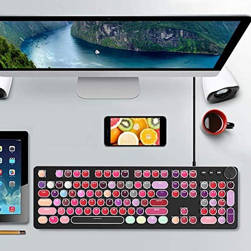XYG Mekanik Klavye, Bilgisayar Aksesuarı için Ergonomik Renkli Oyun Ruj Klavyesi Sevimli