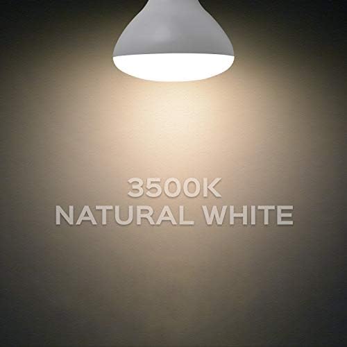 Luxrite BR40 LED Ampuller, 85W Eşdeğeri, 3500K Doğal Beyaz, Kısılabilir, 1100 Lümen, LED Taşkın Ampul, 14W, E26 Orta Taban, İç