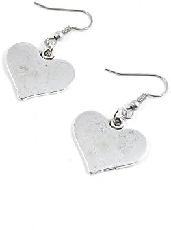 1 Pairs Küpe Antik Gümüş Ton Moda Takı Yapımı Charms Kulak Damızlık Kancalar Tedarikçiler Toptan YEGY00840 Aşk Kalp