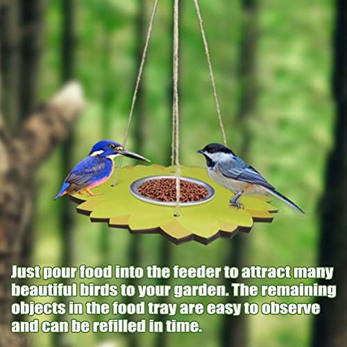 OTentW Otomatik Kuş Besleyici, Çiçekler Şekilli Bahçe Kuş Besleme Gıda Dağıtıcı Konteyner, açık Vahşi Kuş Asılı Besleyici için