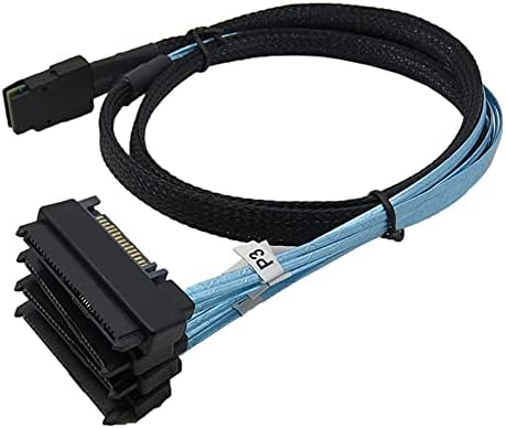 Konnektörler Mini SAS SATA Kablosu 0.5 M / 1 M SAS SFF-8087 ila 4 SATA Kablosu Mini SAS 4i SFF8087 36 P ila 4 SATA 7 P Kablo