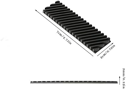 LANTİAN M. 2 PCI-E NVME 2280 SSD Grafen Kaplama Bakır Soğutucu, yüksek Performanslı SSD Radyatör Termal Ped ile Dizüstü PC için