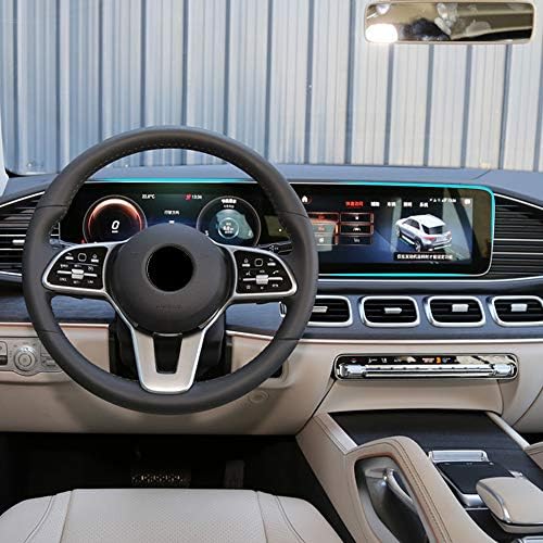 Wcnsxs Araç Navigasyon Dashboard Monitör Ekran Koruyucu Cam Temperli Şerit Etiket Aksesuarları,Mercedes-Benz için GLE V167 GLS
