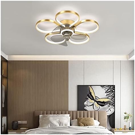Yatak odası dekoru LED tavan vantilatörü ışık lambası yemek odası tavan vantilatörleri ışıkları ile Uzaktan Kumanda Lambaları